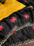 Vasthrlay Vichitra Embroidery Brown Black
