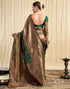 Vasthrlay Womens Banarasi Jacquard Sky Blue Saree