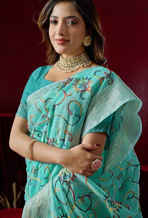 Vasthrlay Embroidery Saree