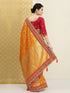 Vasthrlay Embroidery Unstitch Orange Ethnic Wear
