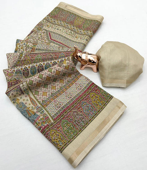 Vasthrlay Kalamkari Darkblue