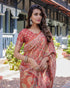 Vasthrlay Handloom Cotton Turquoise Saree