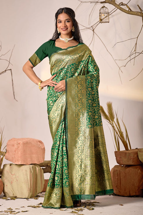 Vasthrlay Pink Silk Saree