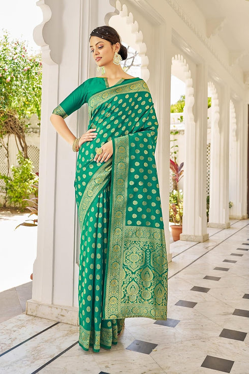 Vasthrlay Banarasi Rama Ethnic Wear