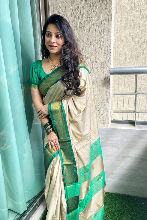 Vasthrlay Kanjivaram Lichi Blouse Ethnic Wear