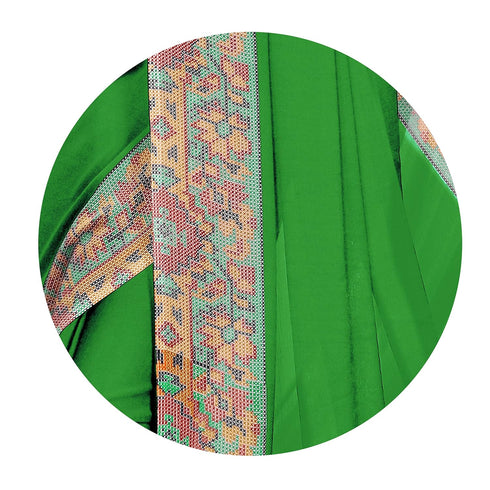 Vasthrlay Fashion Chiffon Dusty Turquoise Ethnic Wear
