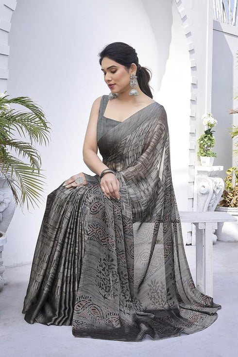 Vasthrlay Fashion Chiffon Printed Ethnic Wear