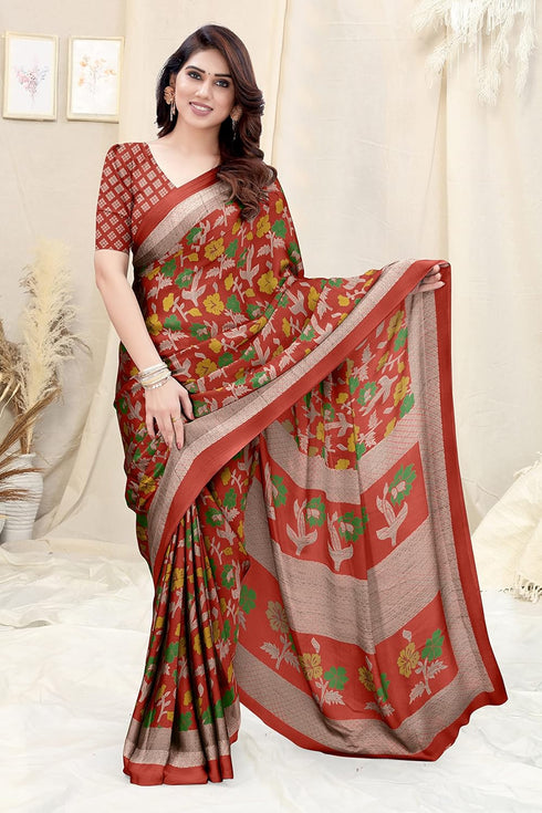 Vasthrlay Fashion Chiffon Printed Ethnic Wear