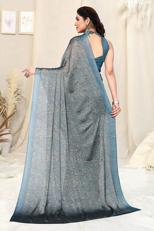 Vasthrlay Fashion Chiffon Printed Ethnic Wear