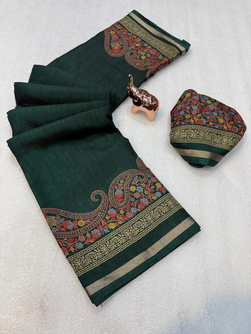 Vasthrlay Kalamkari Printed Saree