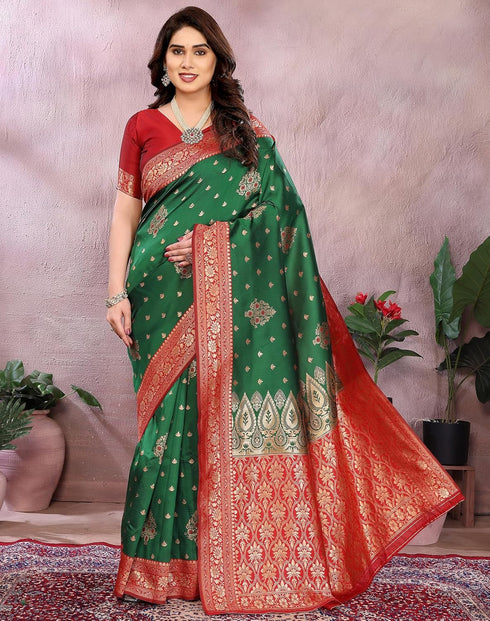 Vasthrlay Kanjivaram Banarasi Wedding Sari Az Ys Shakshi Saree