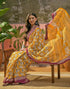 Vasthrlay Womens Printed Unstitched Maroon Saree