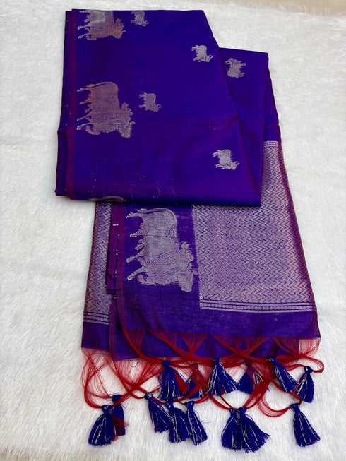Vasthrlay Tussar Kalamkari