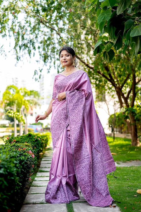 Vasthrlay Tussar Handloom Saree