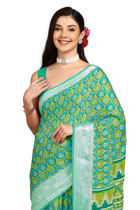 Vasthrlay Fashion Georgette Bandhani Printed Ethnic Wear