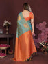 Vasthrlay Kanjivaram Unstitched Piece Blue