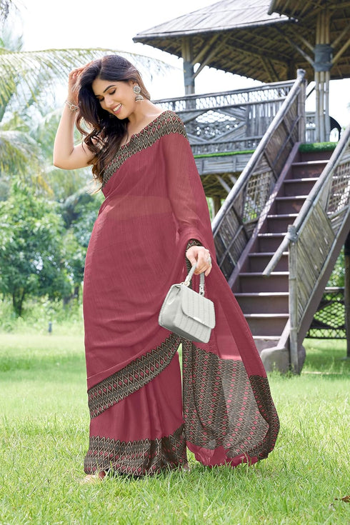 Vasthrlay Fashion Chiffon Printed Ethnic Wear