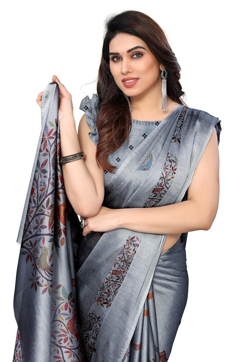 Vasthrlay Fashion Chiffon Printed Dusty Ethnic Wear
