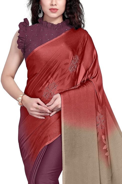 Vasthrlay Fashion Chiffon Printed Grey Ethnic Wear