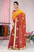 Vasthrlay Fashion Georgette Bandhej Red Ethnic Wear