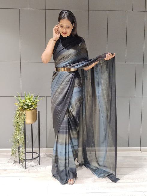 Vasthrlay Georgette Unstitched Saree