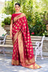 Vasthrlay Banarasi Wine Ethnic Wear