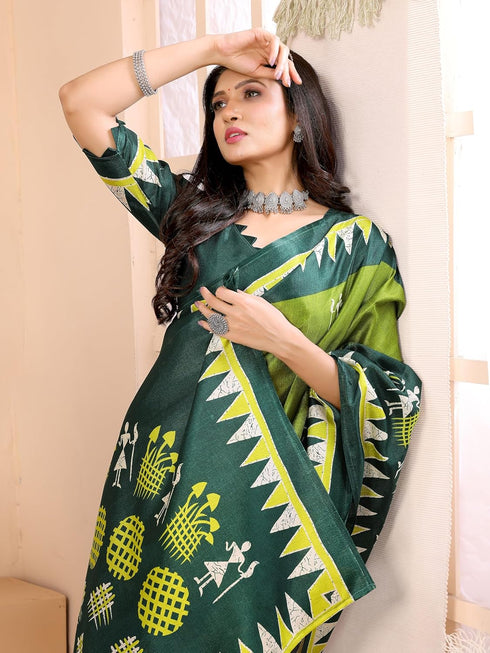 Vasthrlay Printed Unstitched Material Az Ys Patang Parent Mahendi Ethnic Wear