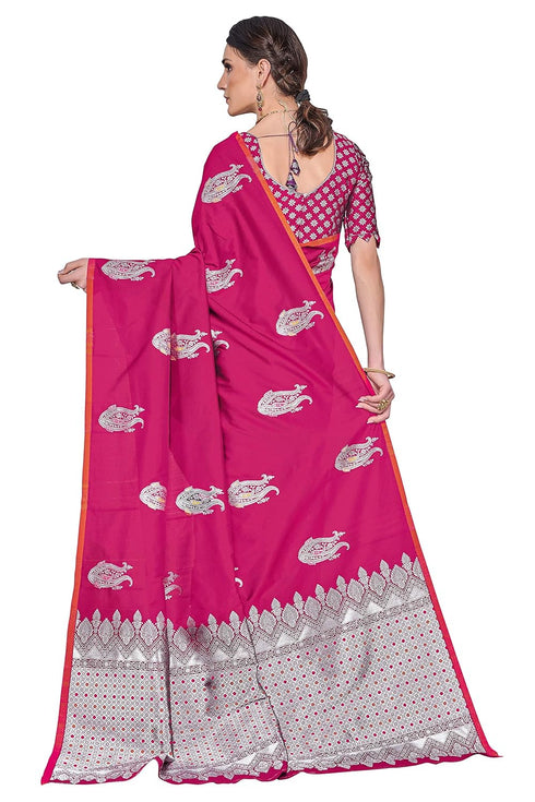 Vasthrlay Banarasi Gs Orange Ethnic Wear