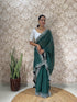 Vasthrlay Georgette Embellishments Scalloped Traditional