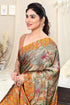 Vasthrlay Fashion Chiffon Georgette Beige Ethnic Wear