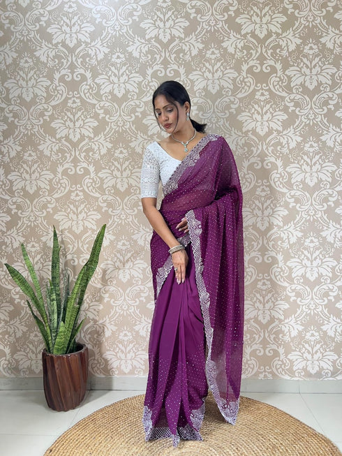 Vasthrlay Georgette Lightweight Receptions Gatherings