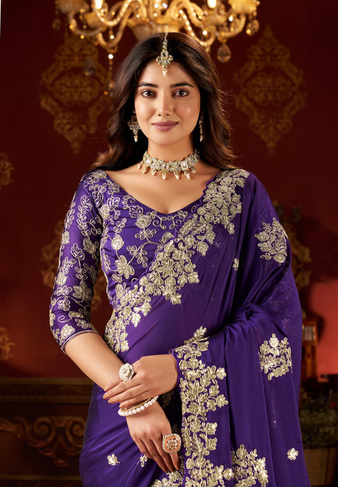 Vasthrlay Embroidery Saree