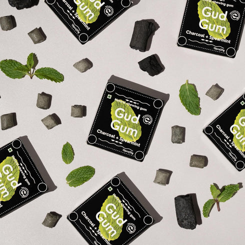 Gud Gum Charcoal Mint Chewing Gum