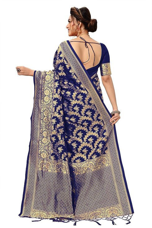 Vasthrlay Tassel Banarasi Blouse Ethnic Wear