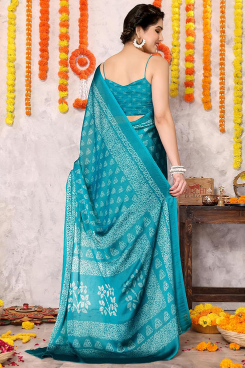 Vasthrlay Fashion Chiffon Printed Ethnic Wear