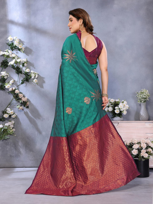 Vasthrlay Banarasi Unstitched Saree