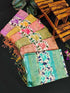Vasthrlay Tussar Printed Contrast