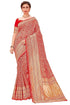 Vasthrlay Banarasi Pink Ethnic Wear