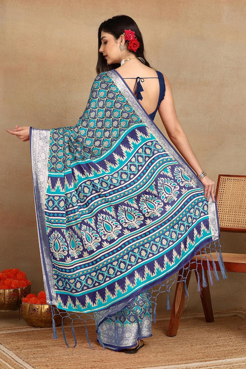 Vasthrlay Fashion Georgette Bandhani Printed Ethnic Wear