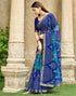 Vasthrlay Chiffon Bandhani Unstitched Green Saree