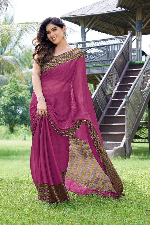 Vasthrlay Fashion Chiffon Printed Ethnic Wear