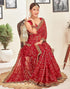Vasthrlay Georgette Embroidery Unstitched Pink Saree