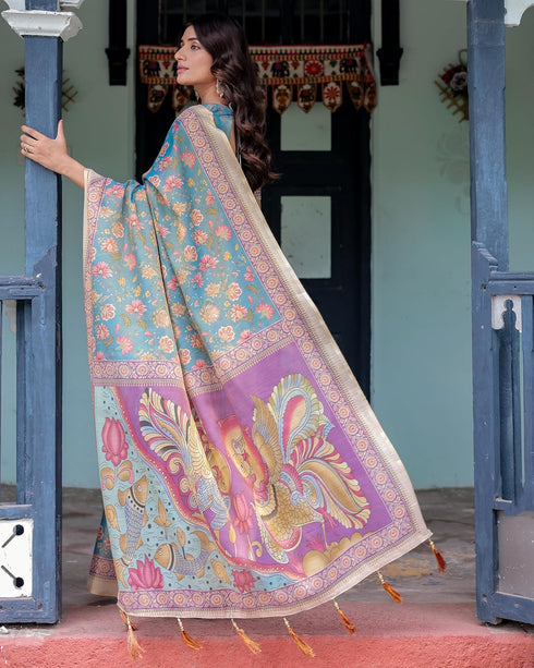 Vasthrlay Handloom Printed Saree