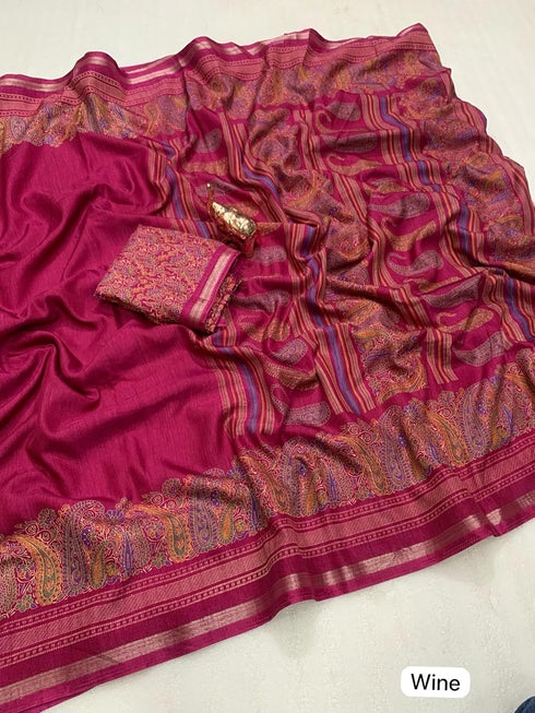 Vasthrlay Saree Kashmiri Floral