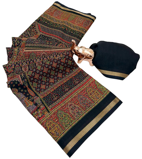 Vasthrlay Kalamkari Darkblue