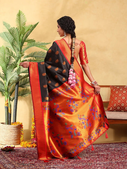 Vasthrlay Banarasi Unstitched Saree