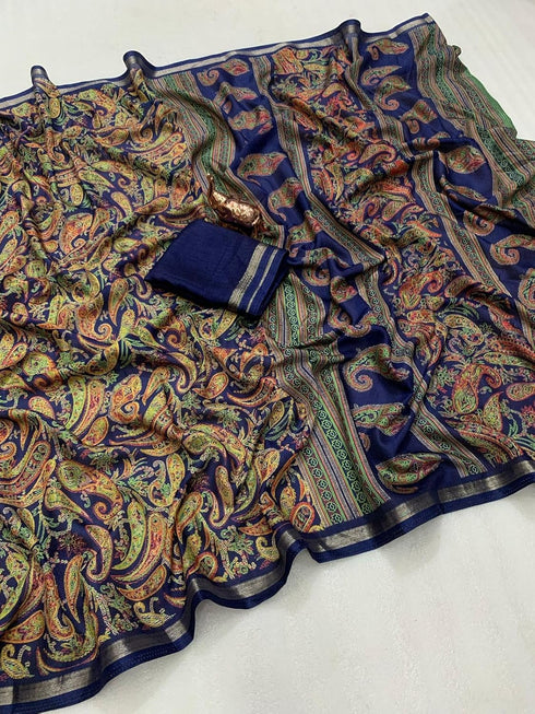 Vasthrlay Soft Saree Floral Digital Extraodinary