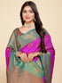 Vasthrlay Banarasi Mehendi Ethnic Wear