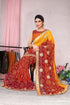 Vasthrlay Fashion Georgette Bandhej Red Ethnic Wear