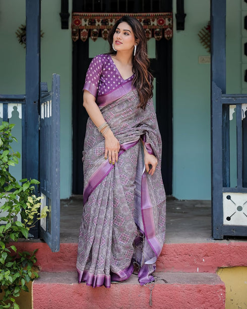 Vasthrlay Turquoise Floral Embroidered Saree
